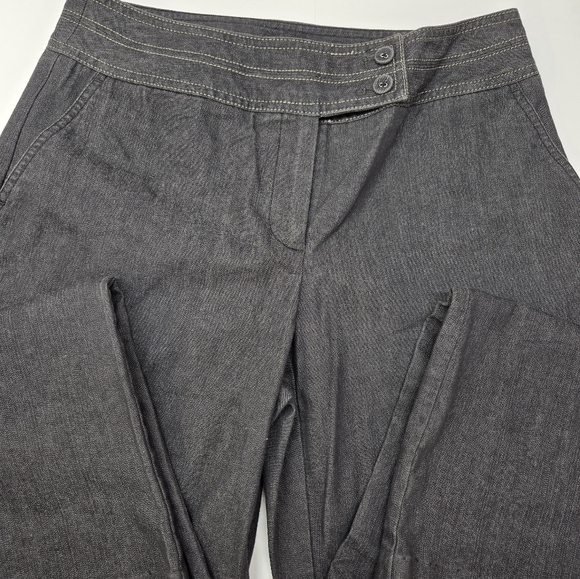 Bandolino Pants Womens 6 Gray  Capri  Pockets Casual Flat Front - Picture 2 of 6